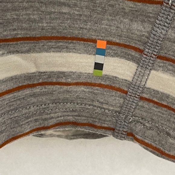Smartwool Men’s Merino 150 Gray Short Sleeve Striped Crew Neck T-Shirt Size XXL - Picture 3 of 7